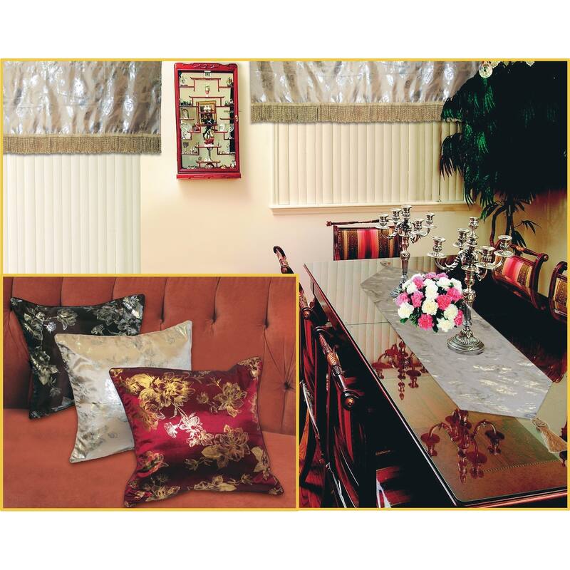 Violet Linen Silky Heritage, 60" x 15", Straight, Rod Pocket Curtain Valance