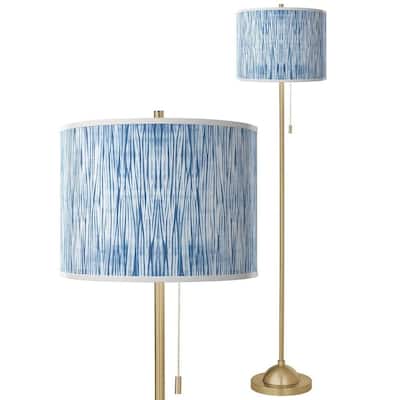 Beachcomb Warm Gold Stick Floor Lamp - 13" x 62"