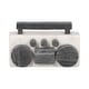 preview thumbnail 1 of 6, Sagebrook Home 8" Marble Boombox Decorative Object - White and Black - 8" x 2" x 5" 8" x 2" x 5" - Black/ White