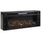 preview thumbnail 1 of 3, 43 Inches Electric Fireplace Insert with Log Set Look, Black