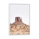 preview thumbnail 7 of 7, iCanvas "Monument Valley" by Sisi & Seb Framed Canvas Print White - 26x18