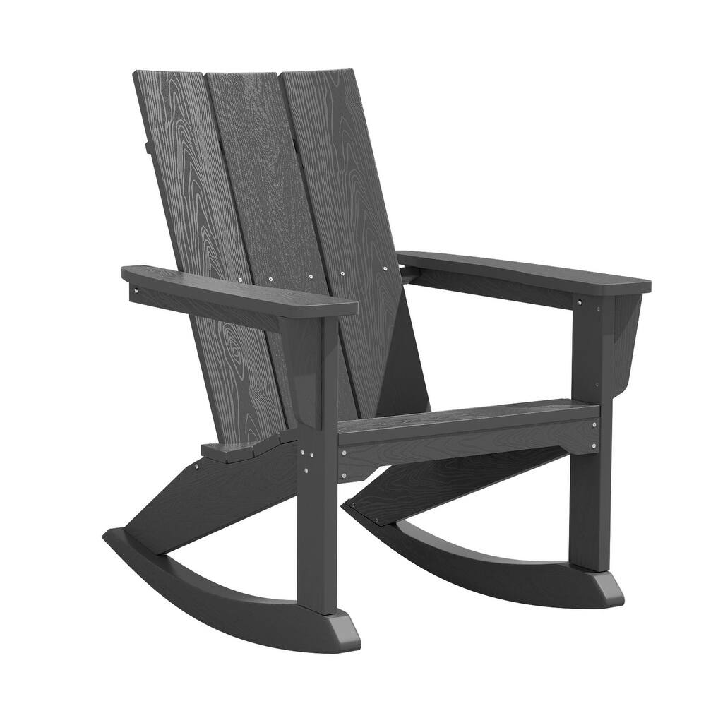 Modern Rocking Plastic Outdoor Adirondack Chair