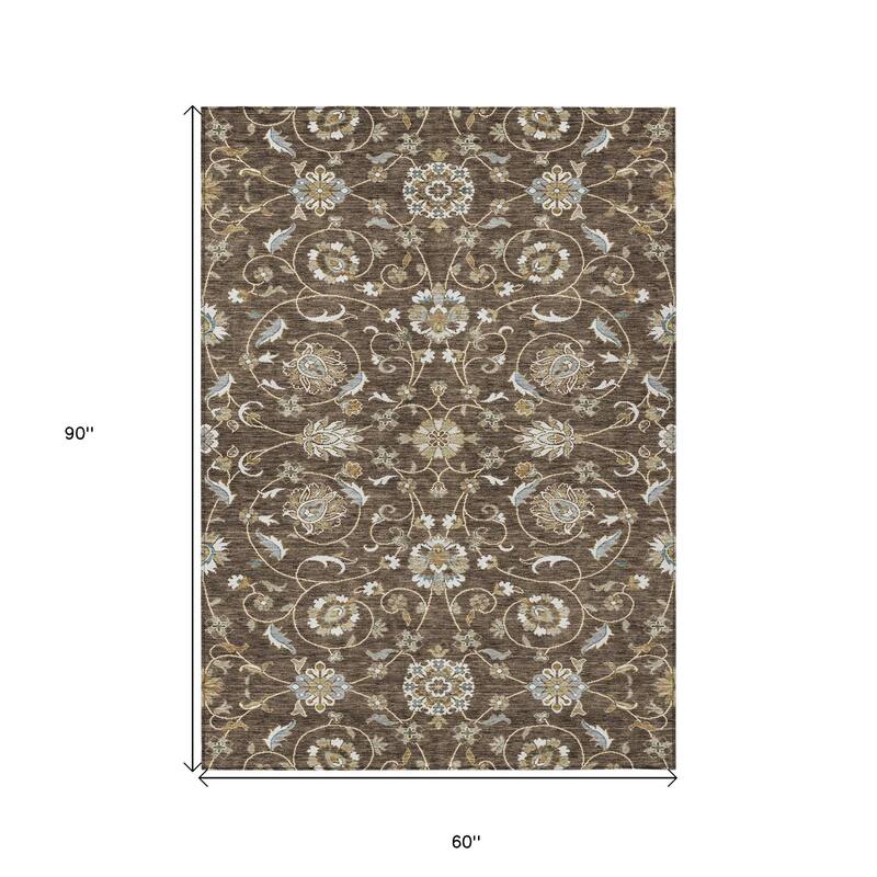 HomeRoots Moroccan Transitional Rectangle Outdoor Rug