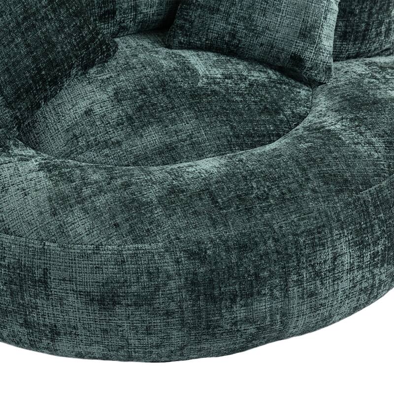Comfort Lounger High Back Bean Bag Chair Couch With Three Pillows