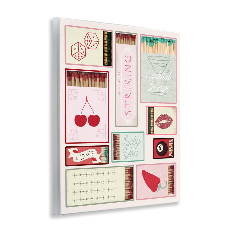 Stupell Trendy Glam Matchboxes Wall Plaque Art Design By Lil' Rue