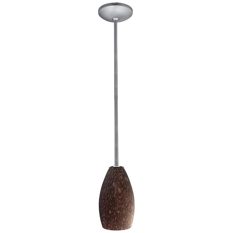 Access Lighting Champagne 1 Light LED Pendant - 5" Wide with Brown