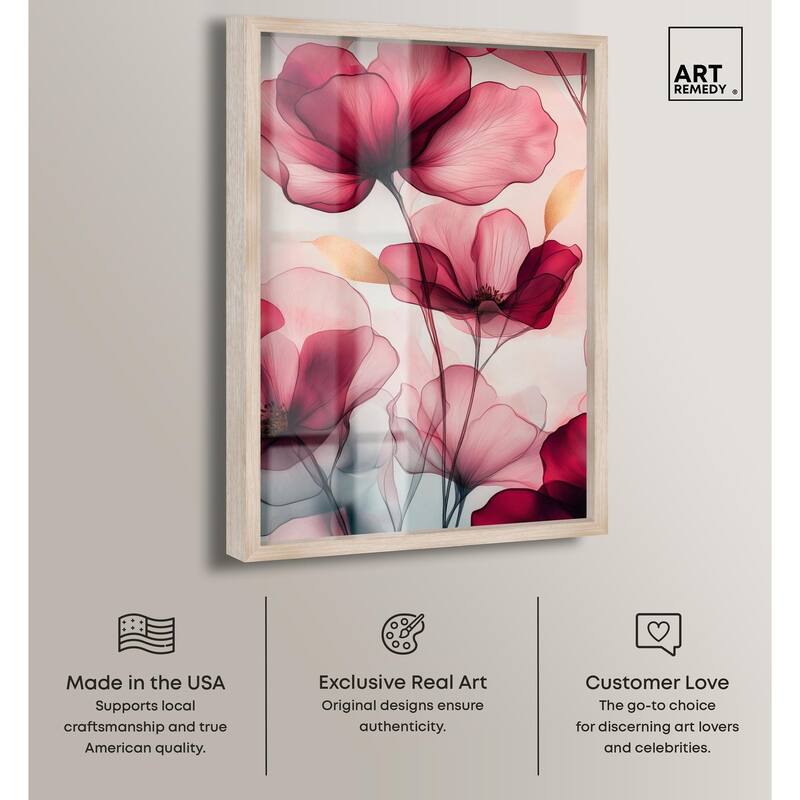 Chiffon Cherry Charm Shadowbox by Art Remedy