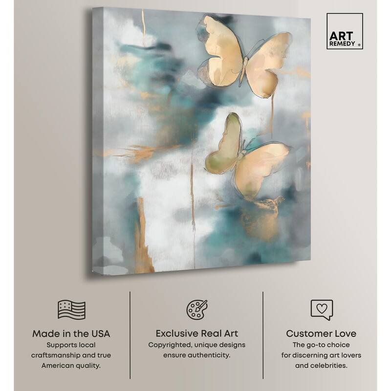 Butterflies Dream I Canvas by Art Remedy, Gallery Wrapped