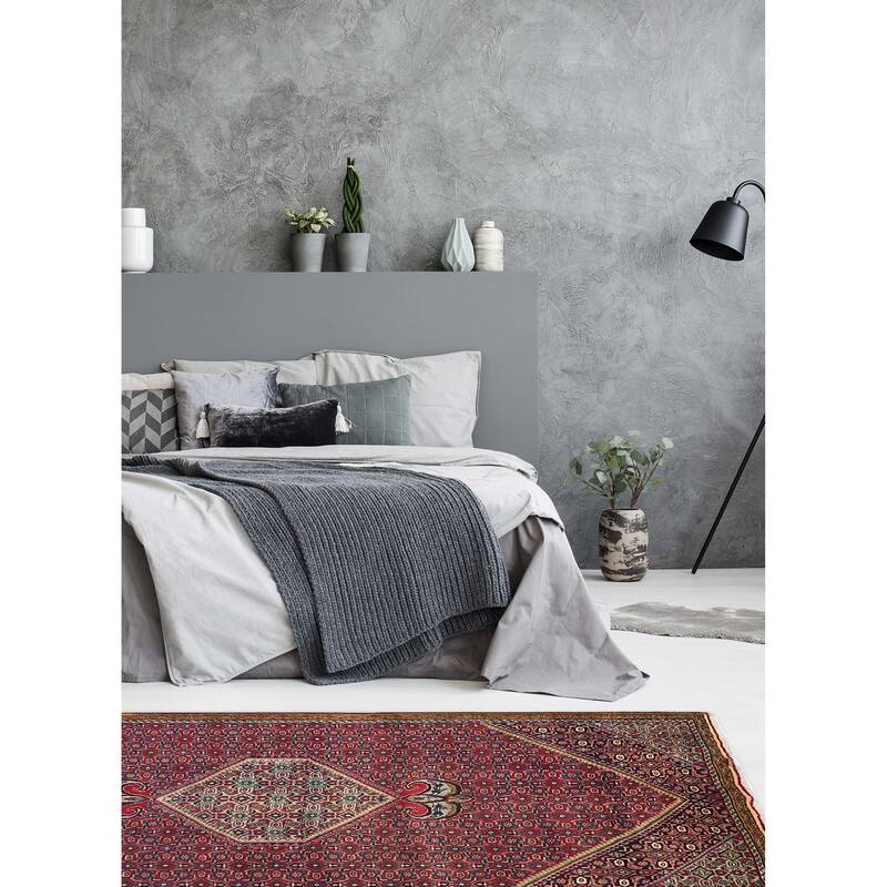 ECARPETGALLERY Hand-knotted Anadol Red Wool Rug - 4'11 x 8'2