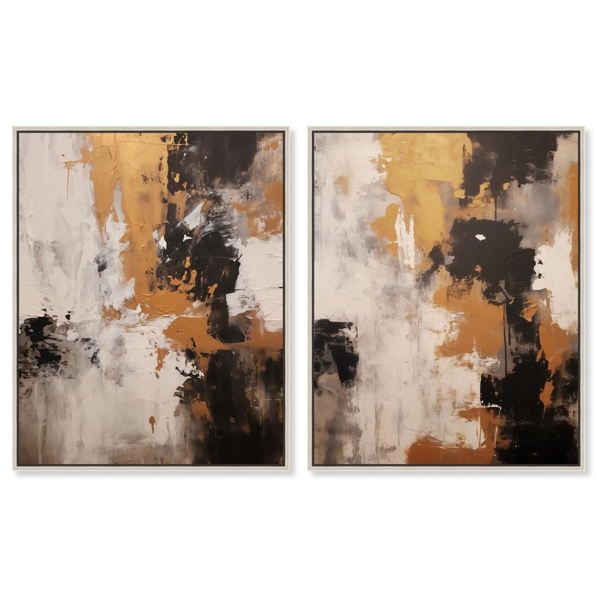 Beige Desert Set Canvas Set of 2 by Art Remedy