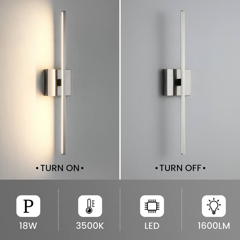 Modern Vanity Lighting Fixtures 24/30/39 inch Bathroom Vanity Lights Over Mirror Wall Sconce for Bathroom