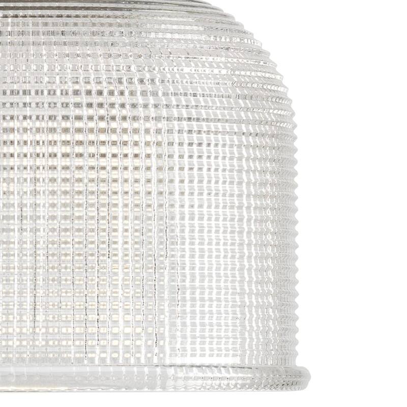 Archie Collection Two-Light Vintage Brass Clear Double Prismatic Glass Coastal Bath Vanity Light - 17 in x 7.25 in x 8.75 in