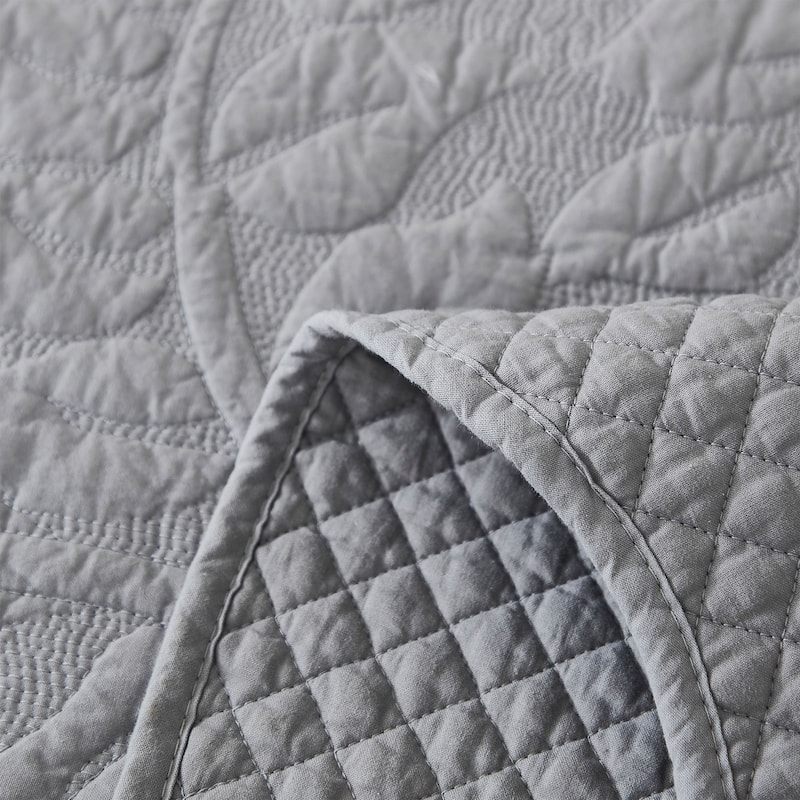 MarCielo 3 Piece Cotton Oversized Bedspread Quilt Set Tmonica