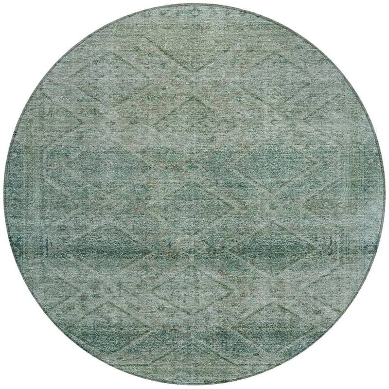 HomeRoots Geometric Transitional Rectangle Outdoor Rug