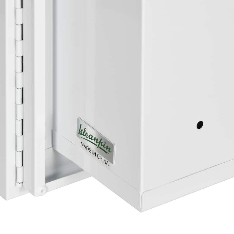 kleankin Recessed Medicine Cabinet with Mirror, Bathroom Mirror Cabinet Wall Mounted with Single Door and Storage Shelves, White
