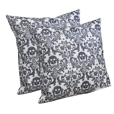 Bonnie Polyester with print 20" Square Decorative Throw Pillow 2PK