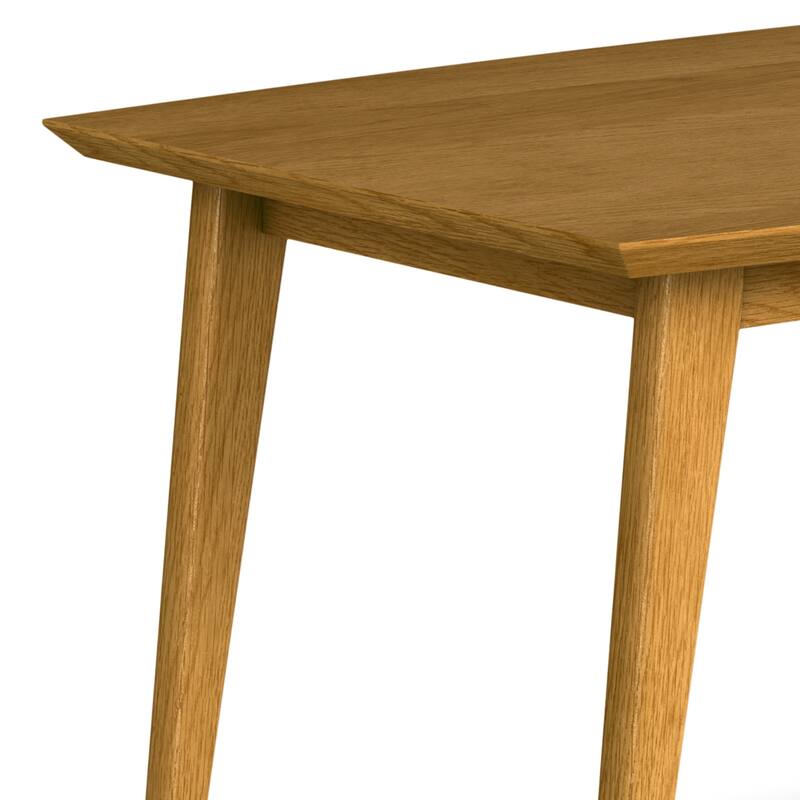 WYNDENHALL Tierney SOLID WOOD 66 inch Wide Rectangle Mid Century Modern Dining Table - 66 W x 40 D x 30 H