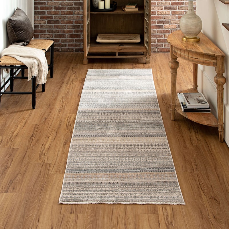 Mohawk Home Greystone Ornamental Striped Area Rug