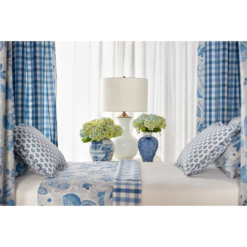 Currey & Company Lilou White Table Lamp - 31.5"h x 17"dia
