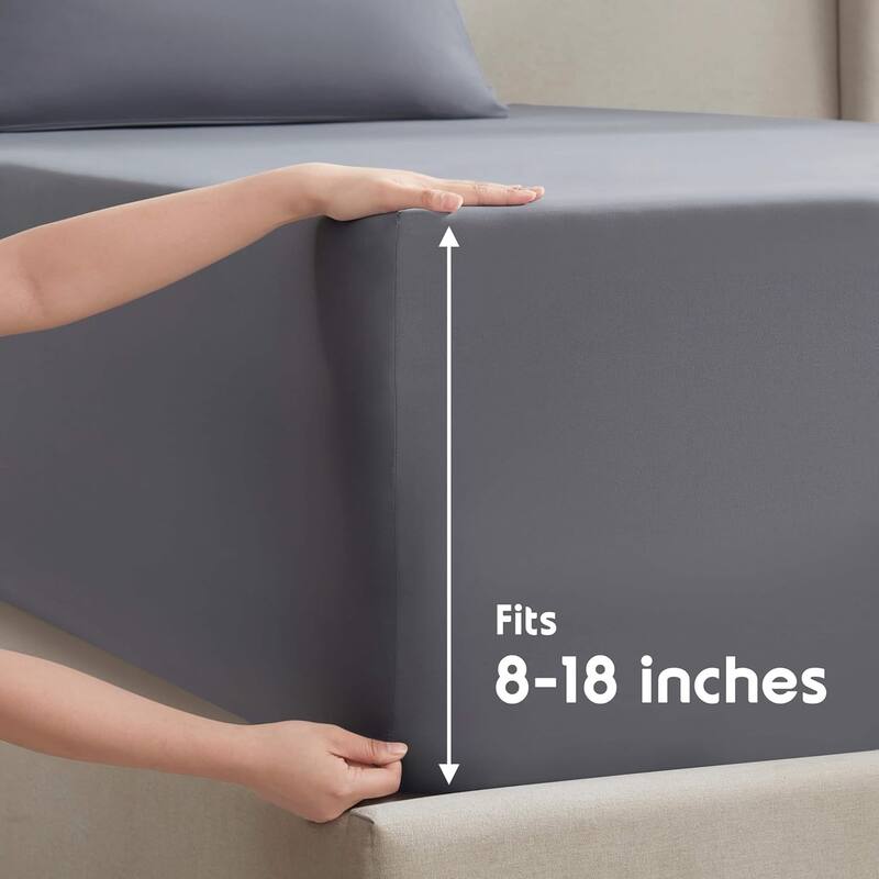 Emperyan 10 inch Sized Green Tea Mattress with 4 Piece Deep Pocket Bed Sheets