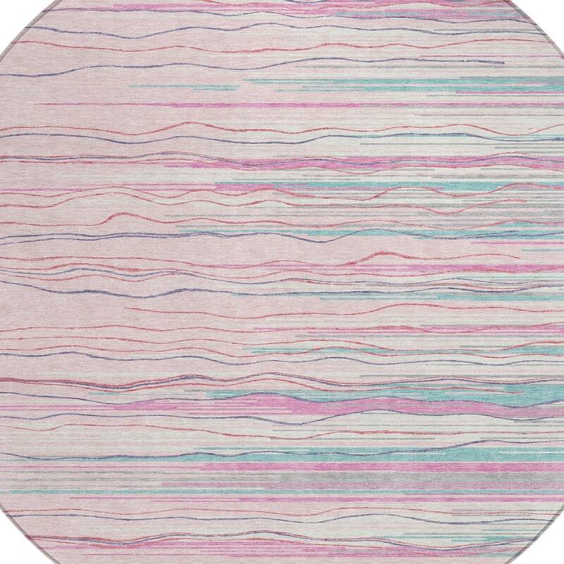 HomeRoots Striped Transitional Rectangle Outdoor Rug