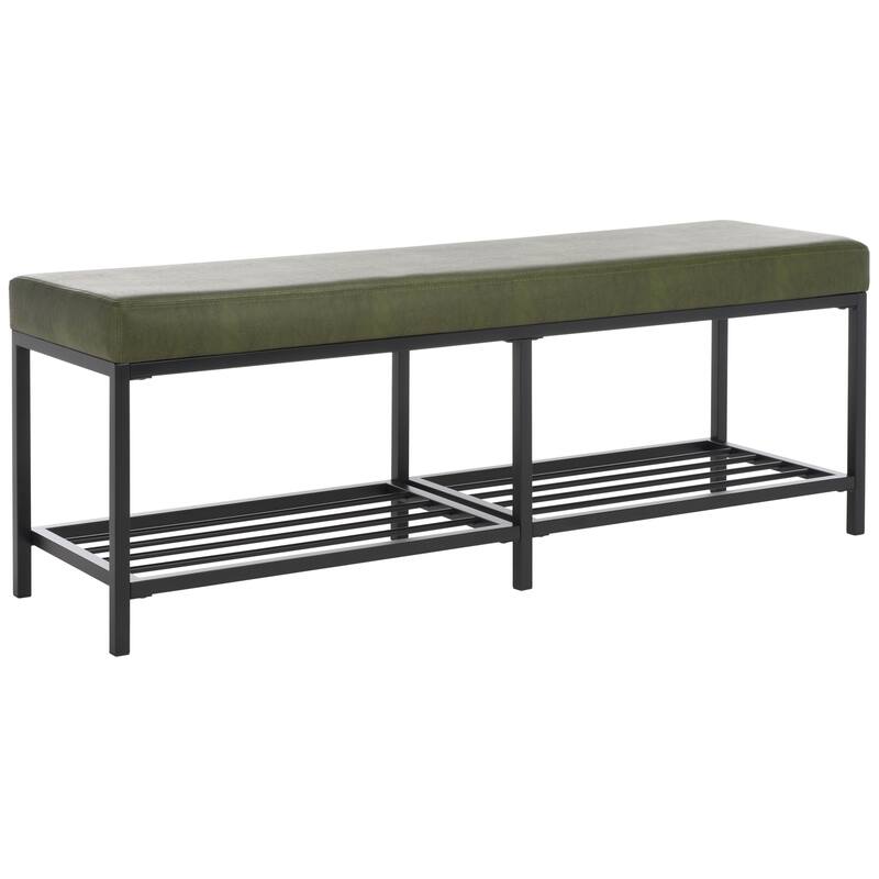 SAFAVIEH Selena 2-Shelf Bench - 48" W x 15" D x 18" H - 48Wx15Dx18H