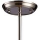 preview thumbnail 3 of 7, Brooksdale 1-Light Mini Pendant in Satin Nickel with White Glass by ELK Lighting