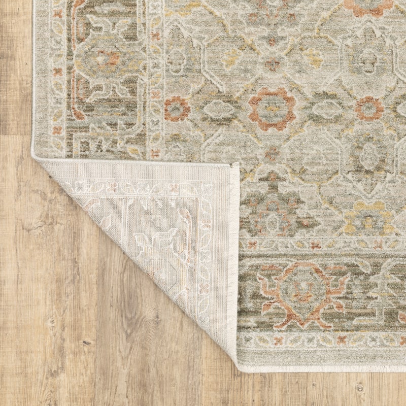 Kellan Vintage Floral Beige/ Multi Area Rug
