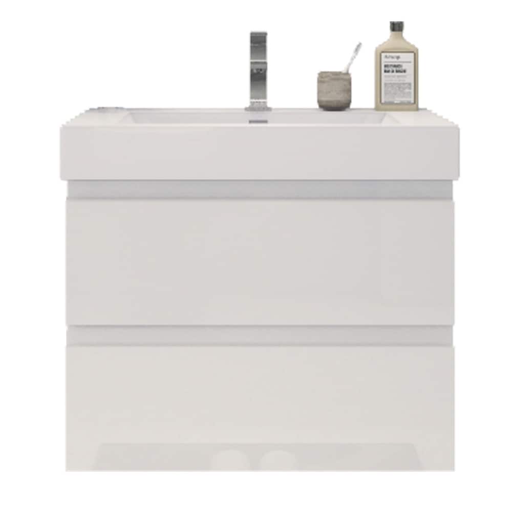 Baillie 30'' Wall-Mounted Vanity with Reinforced Acrylic Sink