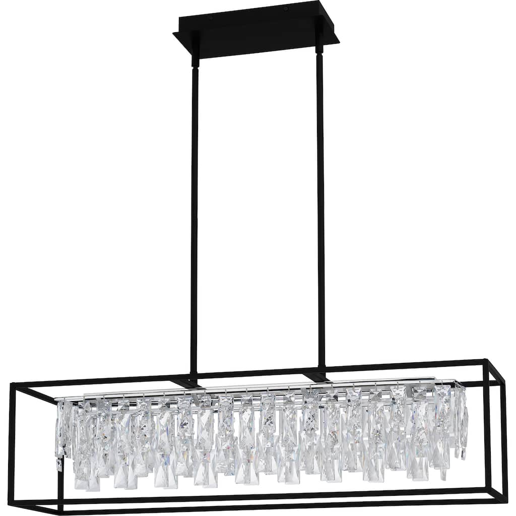 Brillance Integrated LED Matte Black Island Light