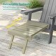 preview thumbnail 20 of 54, Bonosuki 2-Piece Folding Adirondack Chairs with Retractable Ottoman, Fire Pit Patio Chair with Cup Holder