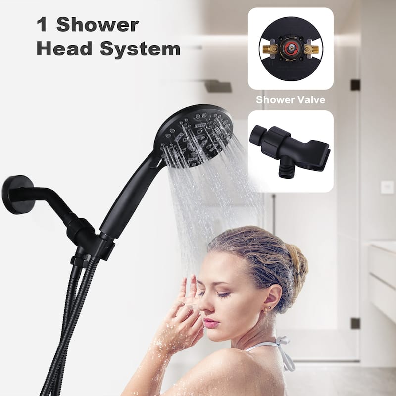 WOWOW Modern Style 4.7-Inch Multi-Function Shower Faucet Set