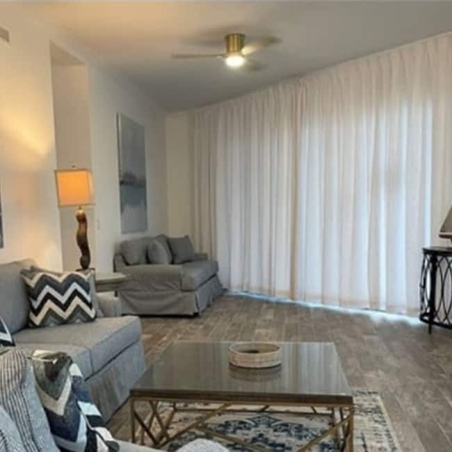 Modern Sand Gold Low Profile Flush Mount LED Ceiling Fan with Light and Remote - 52 Inches