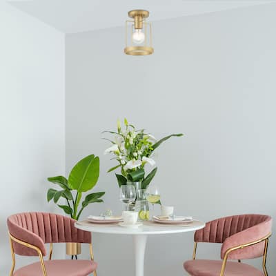 1 Light Semi Flush - 7