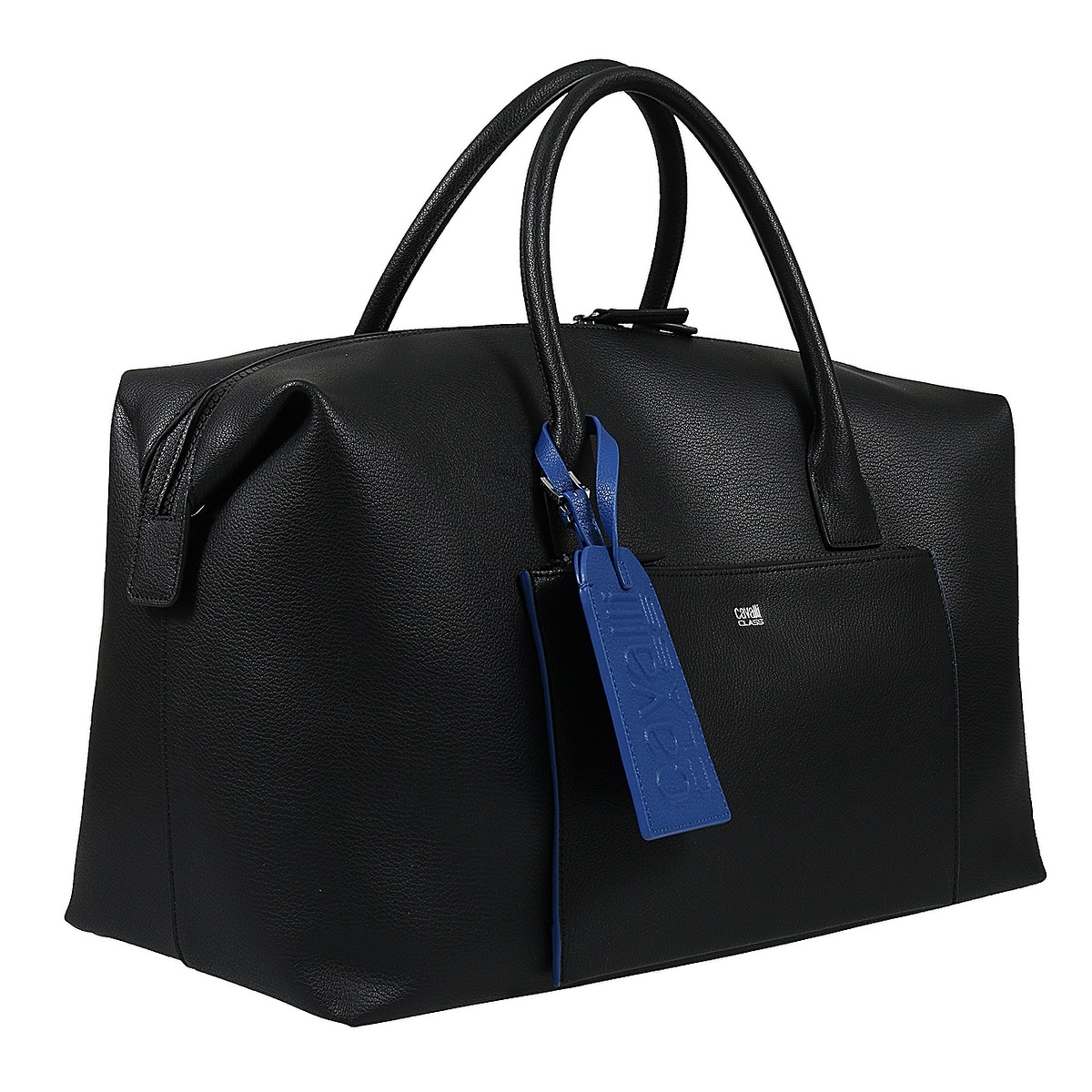 Roberto Cavalli Class Black Man Leather Weekend Bag Roberto Cavalli Class Black Man Leather Weekend Bag