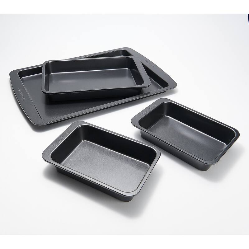 Blue Jean Chef 4-Piece Sheet Pan Dinner Set Refurbished - Grey