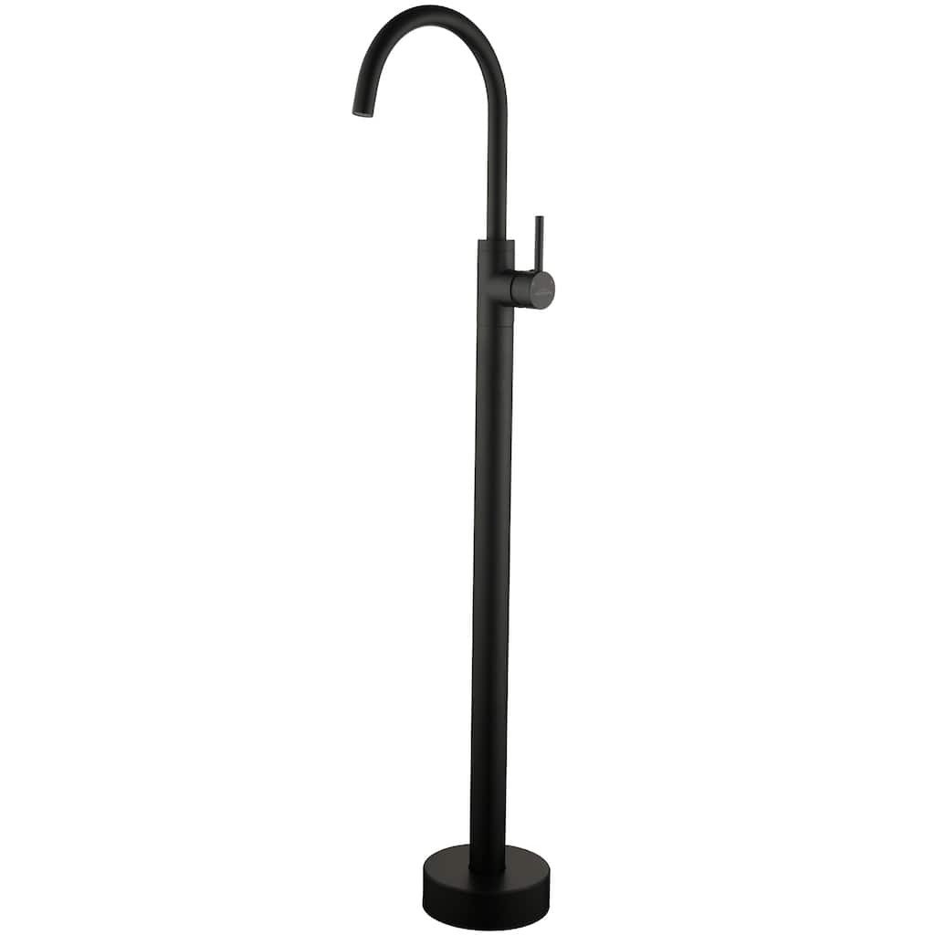 Freestanding Floor Mount 1-Handle Bath Tub Filler Faucet
