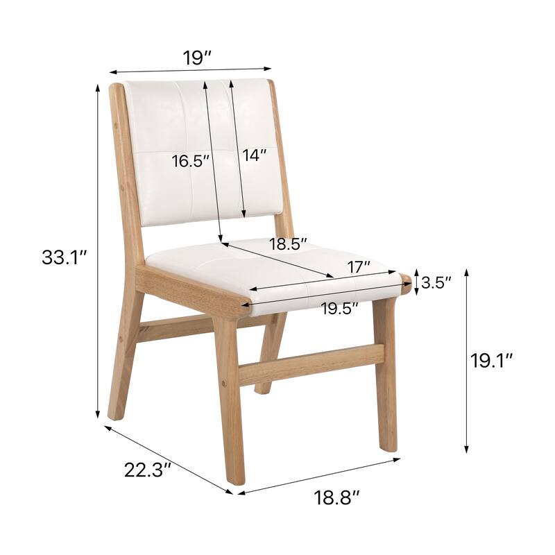 PU Dining Chair,Set of 2
