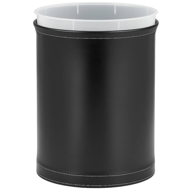 STITCHED 13Qt Oval Wastebasket w/ Liner (2pc Set)