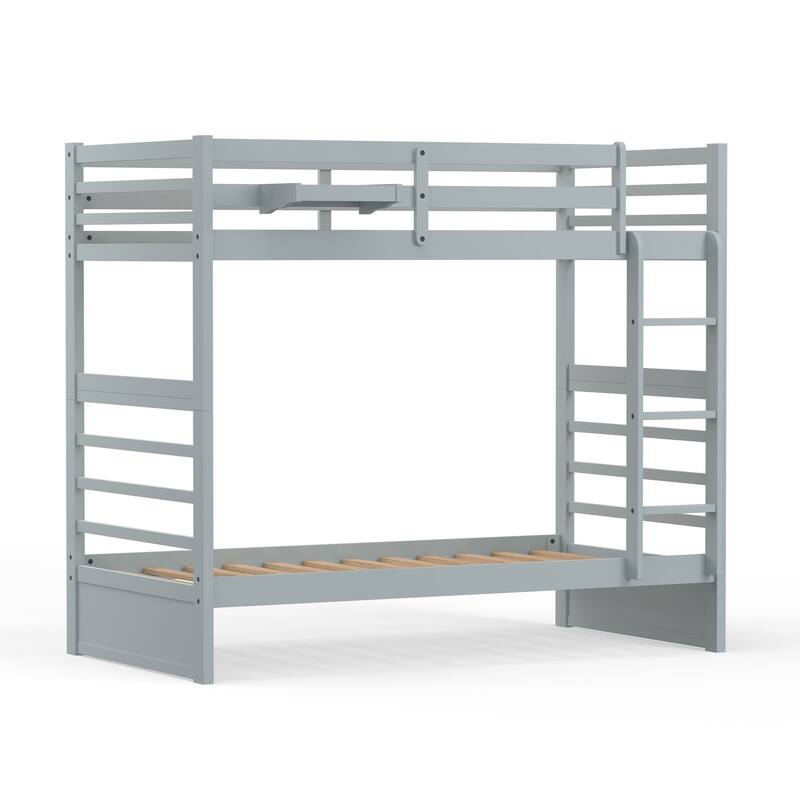 Plana Wood Bunk Bed and Hanging Nightstand