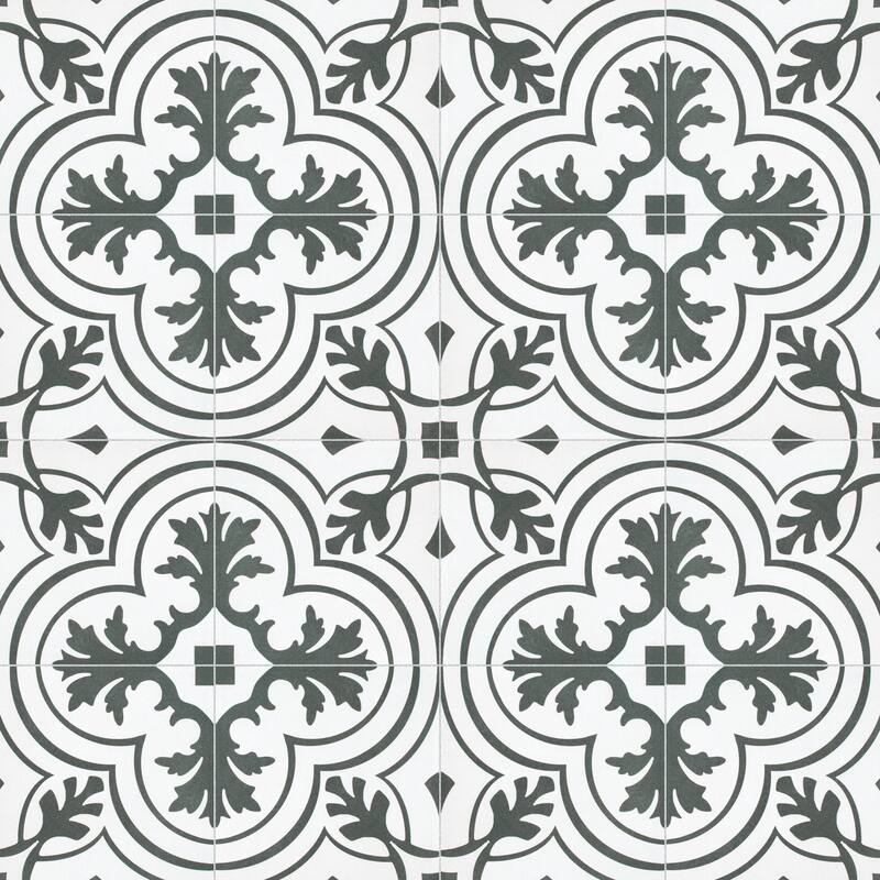 Merola Tile Twenties Vintage 7-3/4" x 7-3/4" Ceramic Floor and Wall Tile
