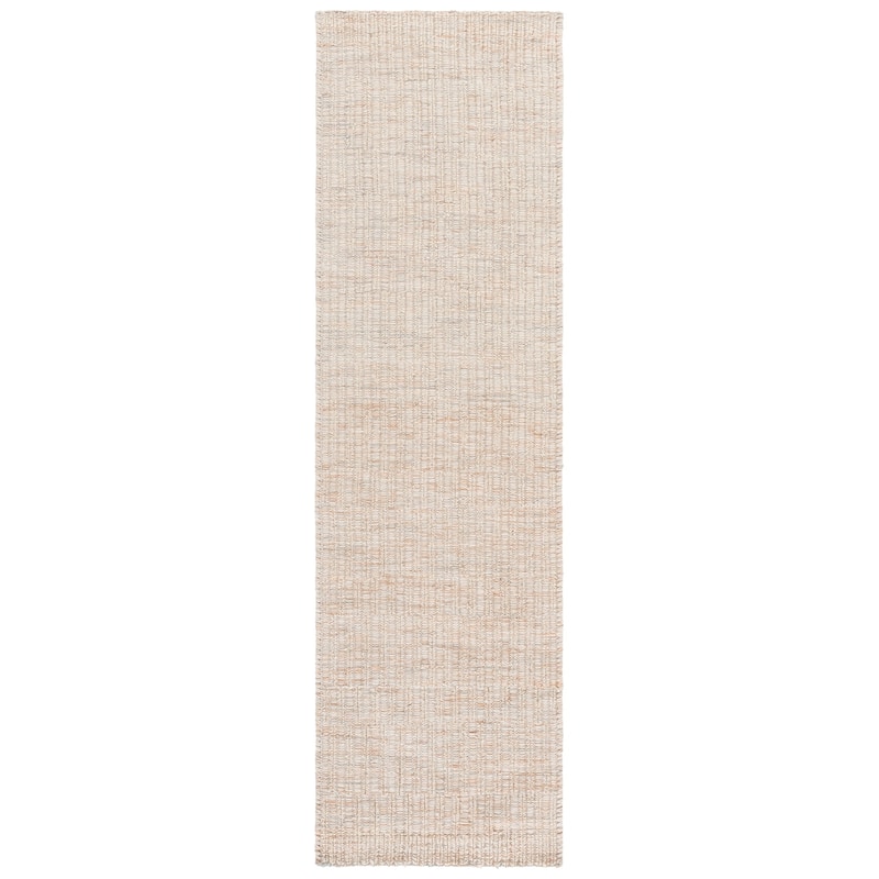 SAFAVIEH Handmade Natura Tale Wool Rug - 2'3" x 8' Runner - Grey/Rust