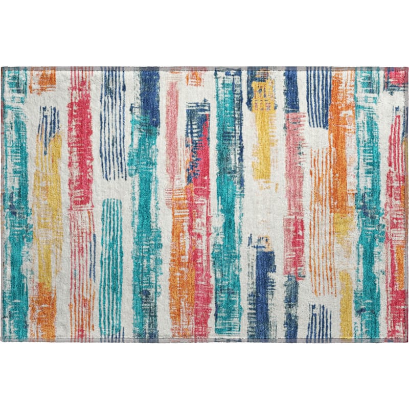 Premium Washable Super Soft Abstract Stripes Mayfield Rug