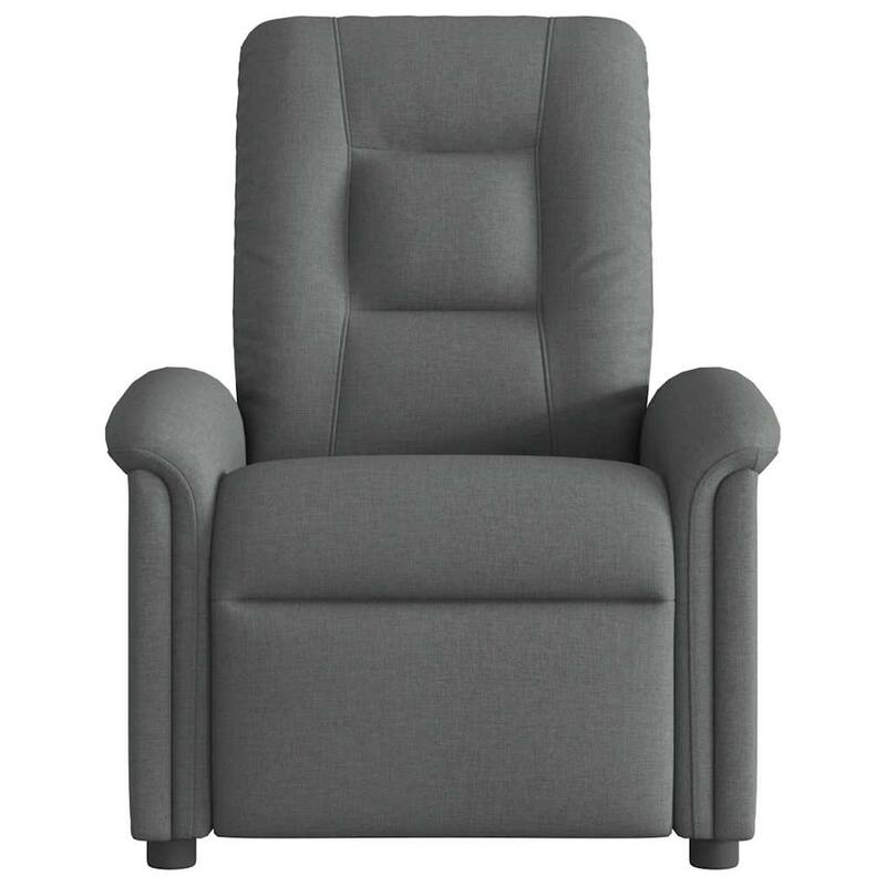 vidaXL Massage Recliner Chair Dark Grey Fabric