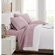 preview thumbnail 42 of 101, Vilano 21-inch Extra Deep Pocket 4-Piece Bed Sheet Set with Pleated Hem King - Lavender