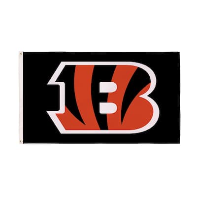 Cincinnati Bengals Single Sided Flag w/ 2 Grommets, 3'x5'