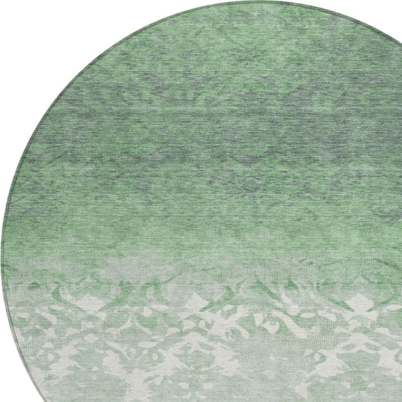 HomeRoots Damask Transitional Rectangle Outdoor Rug
