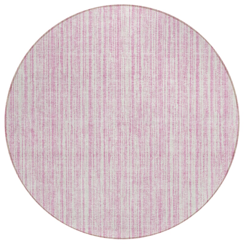 Machine Washable Indoor/ Outdoor Chantille Contemporary Striped Rug