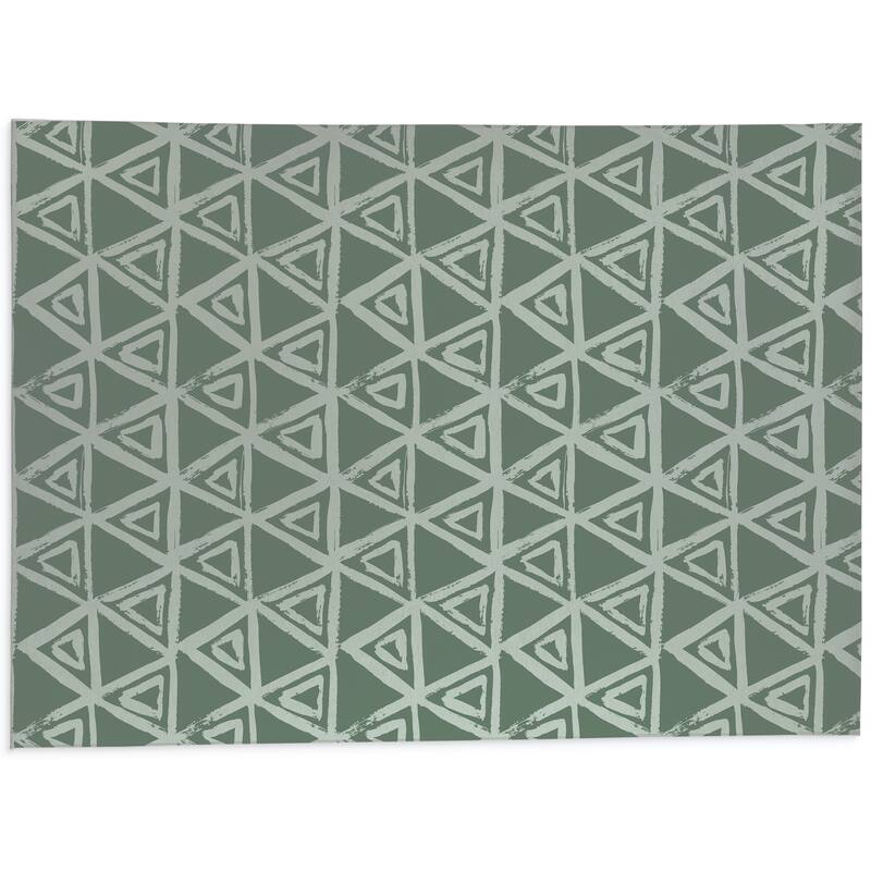 TRIANGULAR MIST SAGE Kitchen Mat By Kavka Designs Bed Bath & Beyond