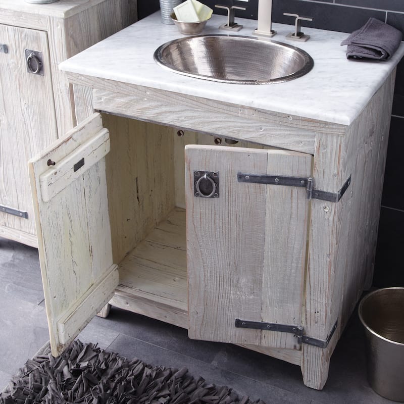 Carrara Marble Vanity Top - Oval Sink Cutout with 8" Widespread Faucet Holes (Top Only)